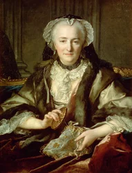 Madame Danze beim Nähen